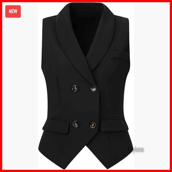 Jackets & Blazers - Double Breasted Suit Vest Lapel Collar Waistcoat Business Formal